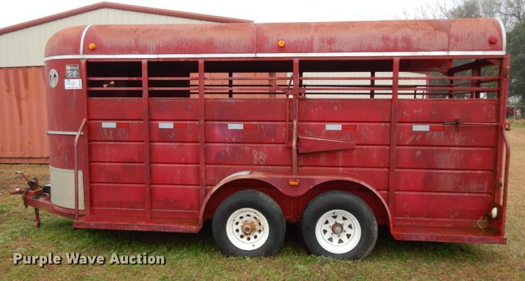 image for item DM2797 1993 WW  livestock trailer