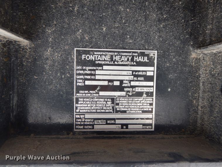 image for item DF6440 2015 Fontaine Xcalibur extendable flatbed trailer