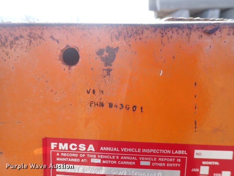 image for item DJ0021 1971 Hobbs  flatbed trailer