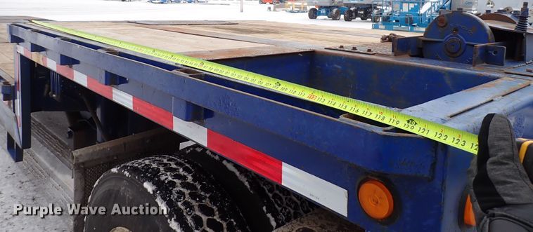 image for item DJ0053 2004 Ledwell LW48X102NT2-10  drop deck equipment trailer