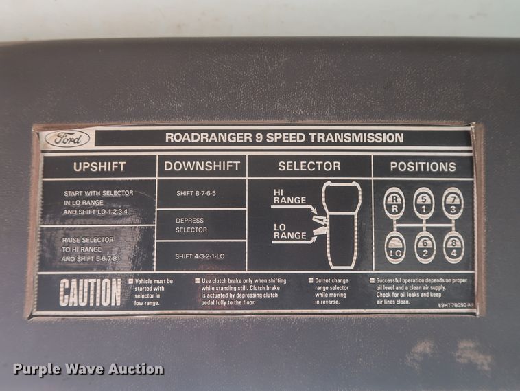 image for item DJ2303 1997 Ford L8000  truck cab and chassis