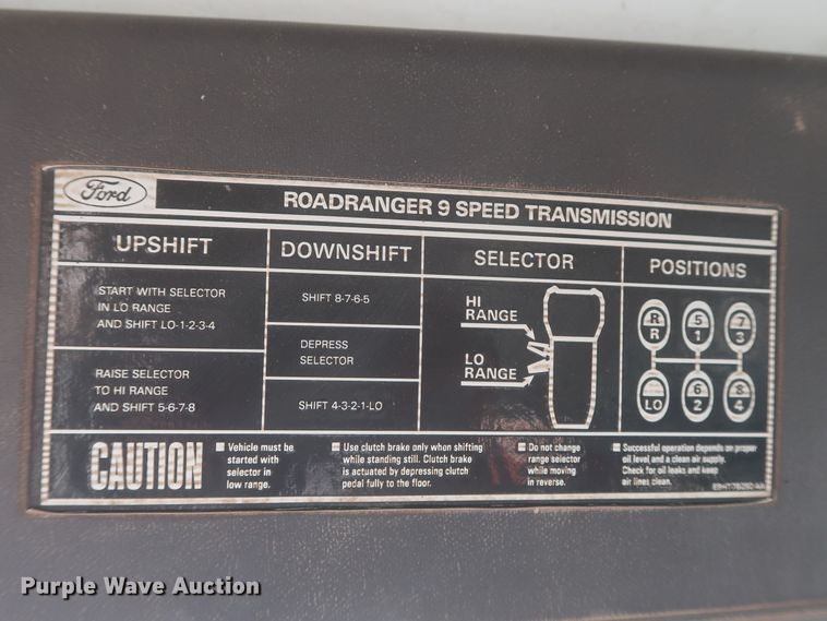 image for item DJ2304 1997 Ford L8000  truck cab and chassis