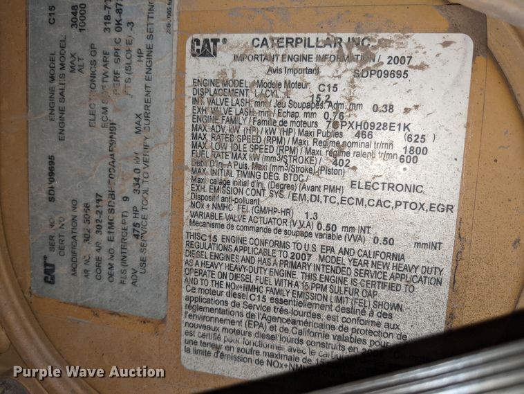 image for item DJ2312 2008 Peterbilt 388  semi truck