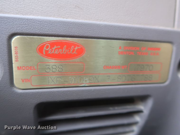 image for item DJ2312 2008 Peterbilt 388  semi truck