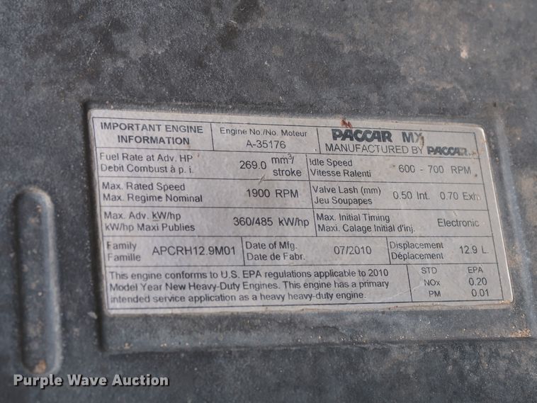 image for item DJ2313 2011 Peterbilt 367  semi truck