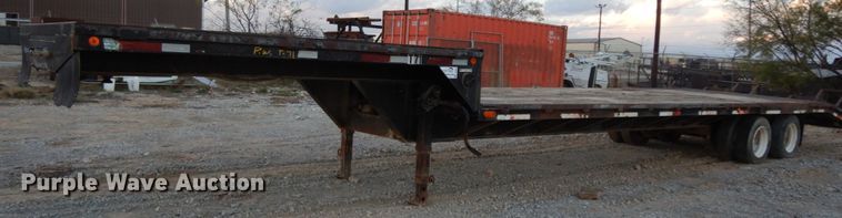 image for item DJ6560 2003 Norris drop deck equipment trailer