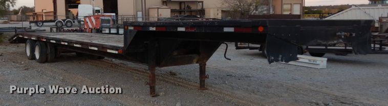 image for item DJ6560 2003 Norris drop deck equipment trailer