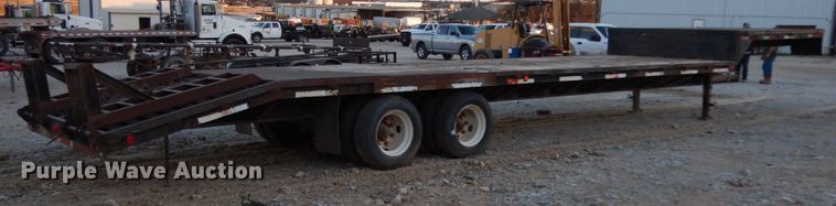image for item DJ6560 2003 Norris drop deck equipment trailer