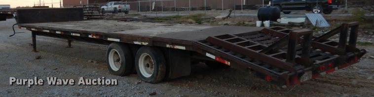 image for item DJ6560 2003 Norris drop deck equipment trailer
