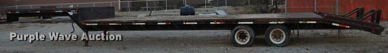 image for item DJ6560 2003 Norris drop deck equipment trailer
