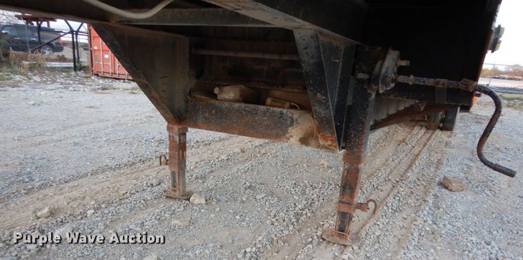 image for item DJ6560 2003 Norris drop deck equipment trailer