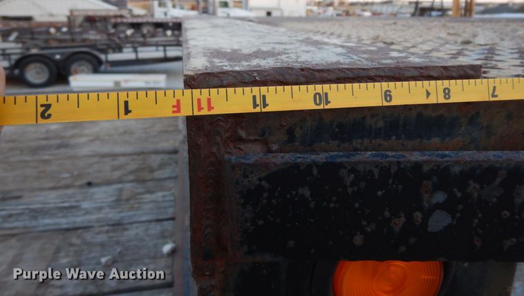 image for item DJ6560 2003 Norris drop deck equipment trailer