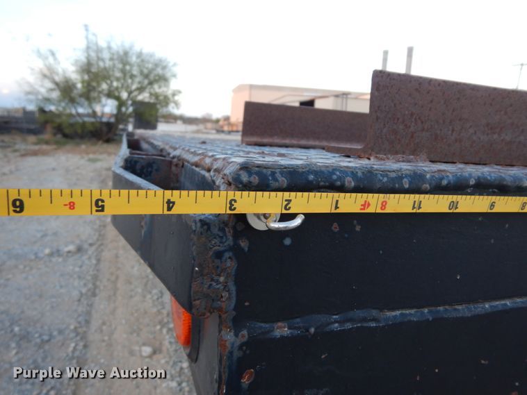 image for item DJ6560 2003 Norris drop deck equipment trailer