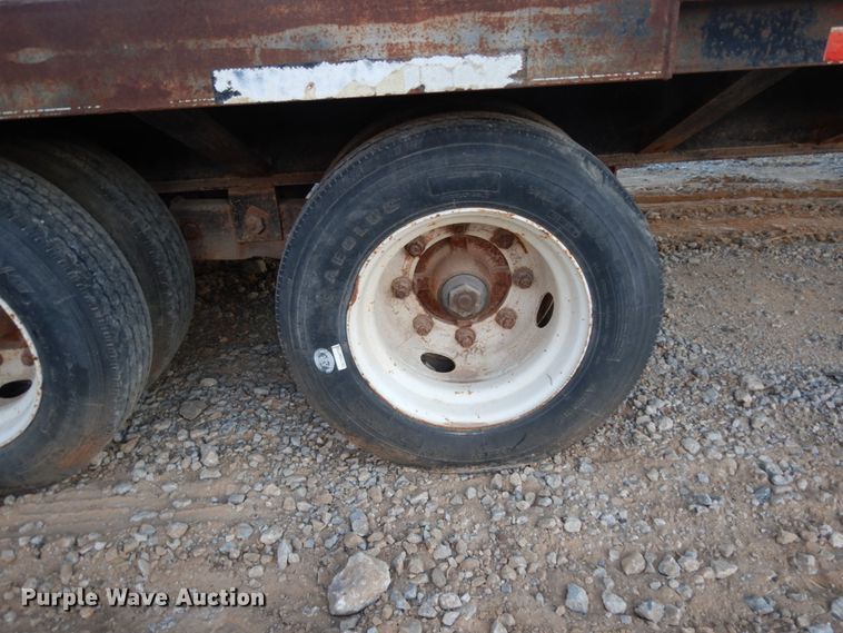 image for item DJ6560 2003 Norris drop deck equipment trailer