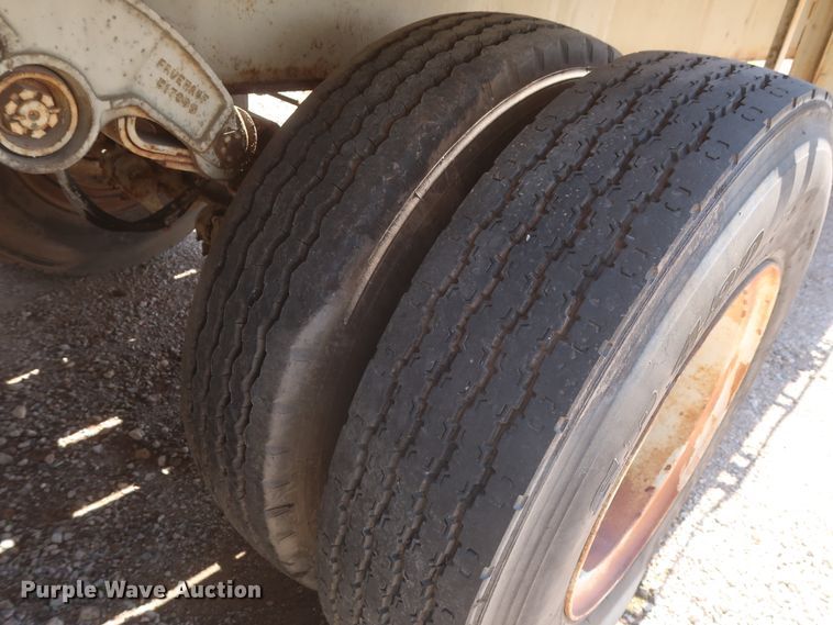 image for item HT9727 1956 Fruehauf flatbed trailer