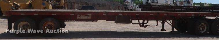 image for item HT9728 1980 Dorsey flatbed trailer