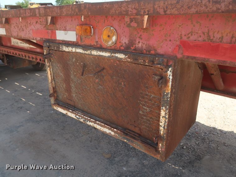 image for item HT9728 1980 Dorsey flatbed trailer
