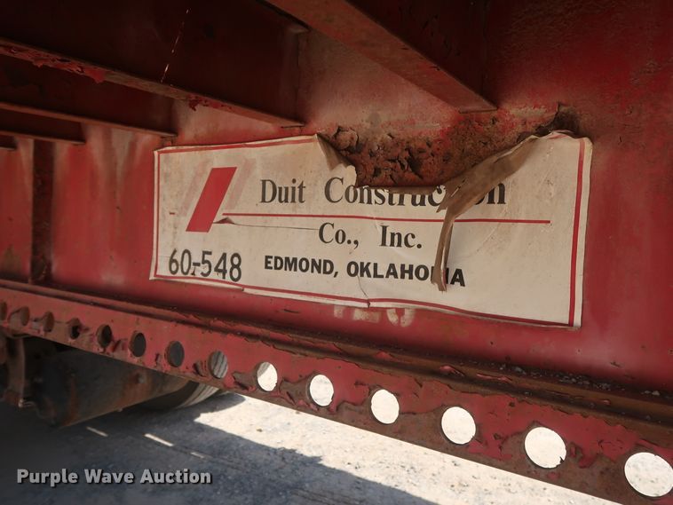 image for item HT9728 1980 Dorsey flatbed trailer