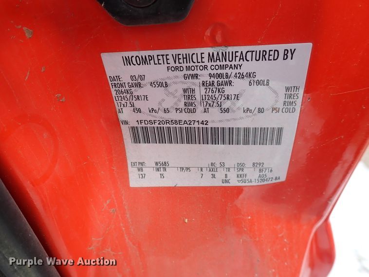 image for item DK4507 2008 Ford F250 Super Duty  utility bed pickup truck