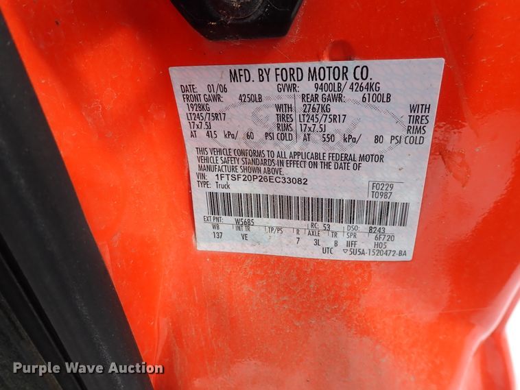 image for item DK4510 2006 Ford F250 Super Duty  pickup truck