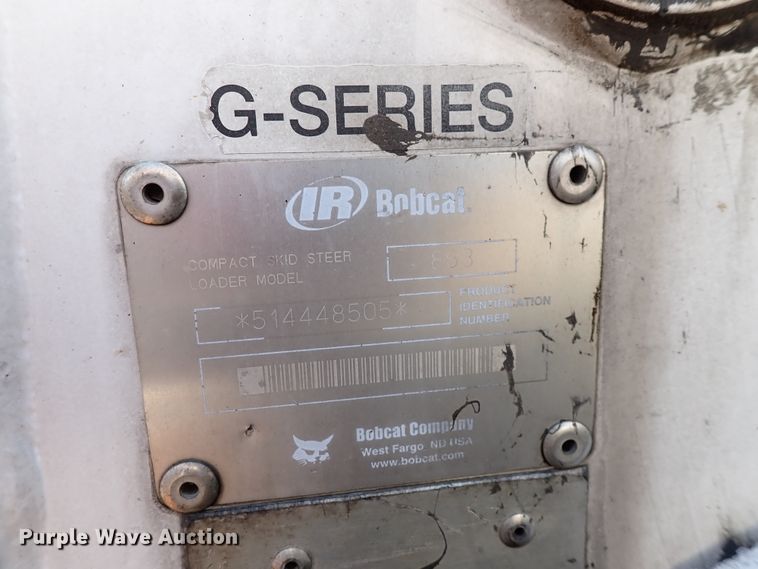 image for item DK4513 2001 Bobcat 863  skid steer loader