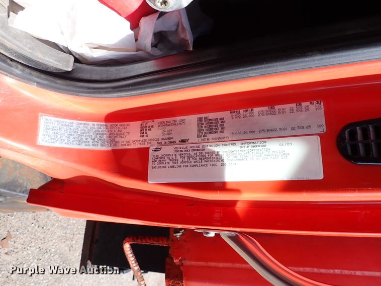 image for item DK4519 2003 Sterling LT7501  dump truck