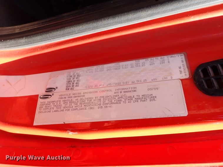 image for item DK4523 2005 Sterling LT7500  dump truck