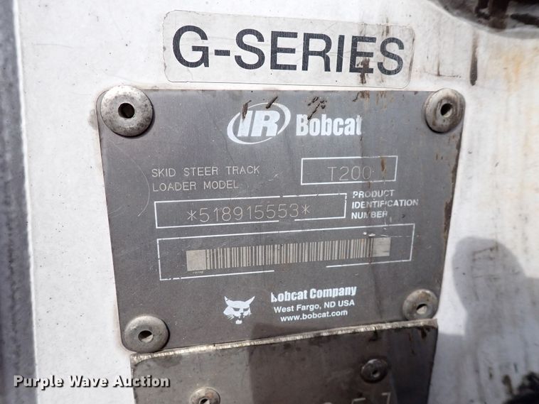 image for item DK4531 2001 Bobcat T200  tracked skid steer loader