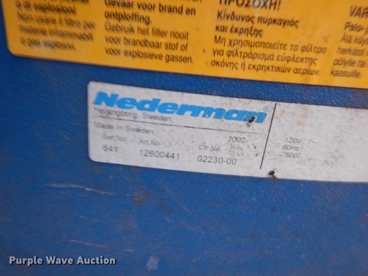 image for item GG9412 Nederman welding fume extractor