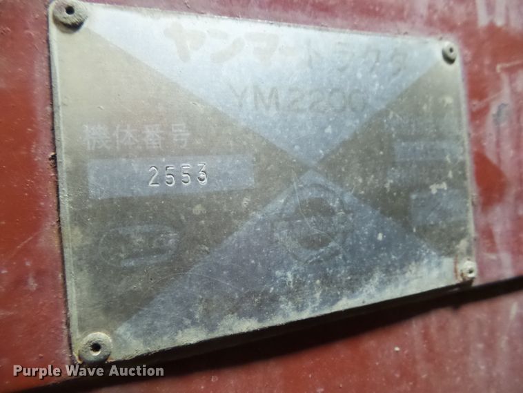 image for item DA7070 Yanmar YM2200  tractor