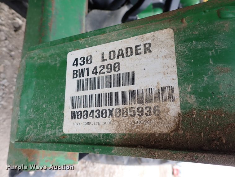 image for item DJ0061 2001 John Deere 4400  MFWD tractor