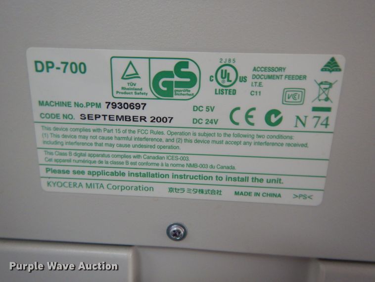 image for item DL2123 2007 Kyocera KM4050 copier/printer