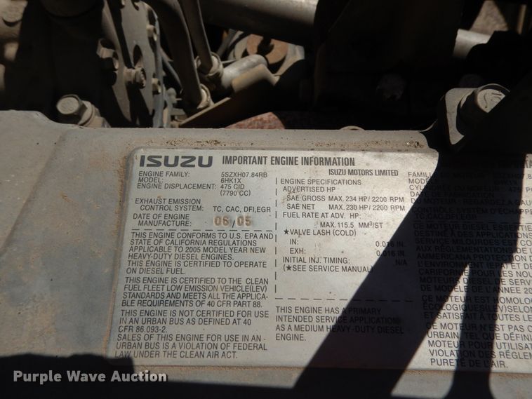 image for item DM2810 2006 GMC T7500  truck cab and chassis