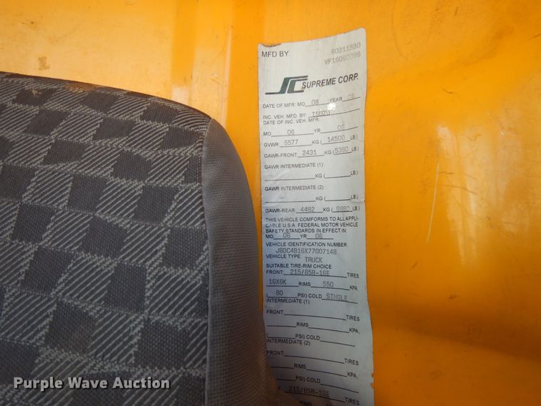 image for item DM2812 2007 GMC W4500  box truck