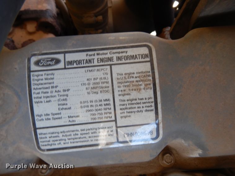 image for item DM2816 1990 Ford F700  dump truck