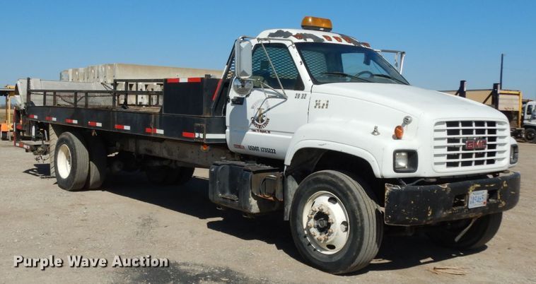 image for item DM2819 2000 GMC 7500  flatbed truck