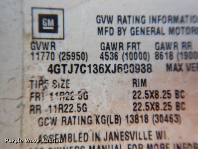 image for item DM2821 1999 Isuzu FTR  flatbed truck