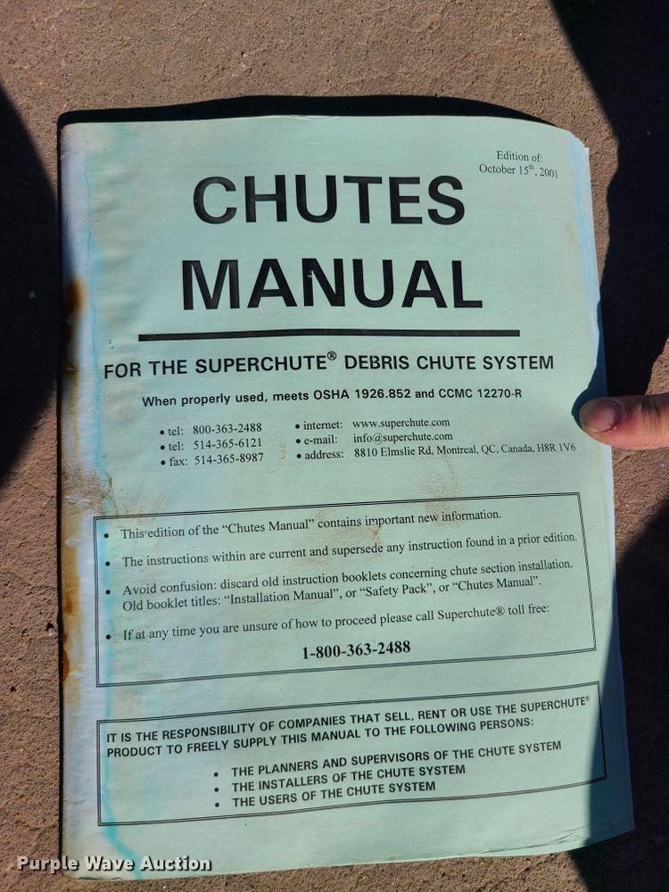 image for item DN6164 Carter Waters SC-750-BD trash chute