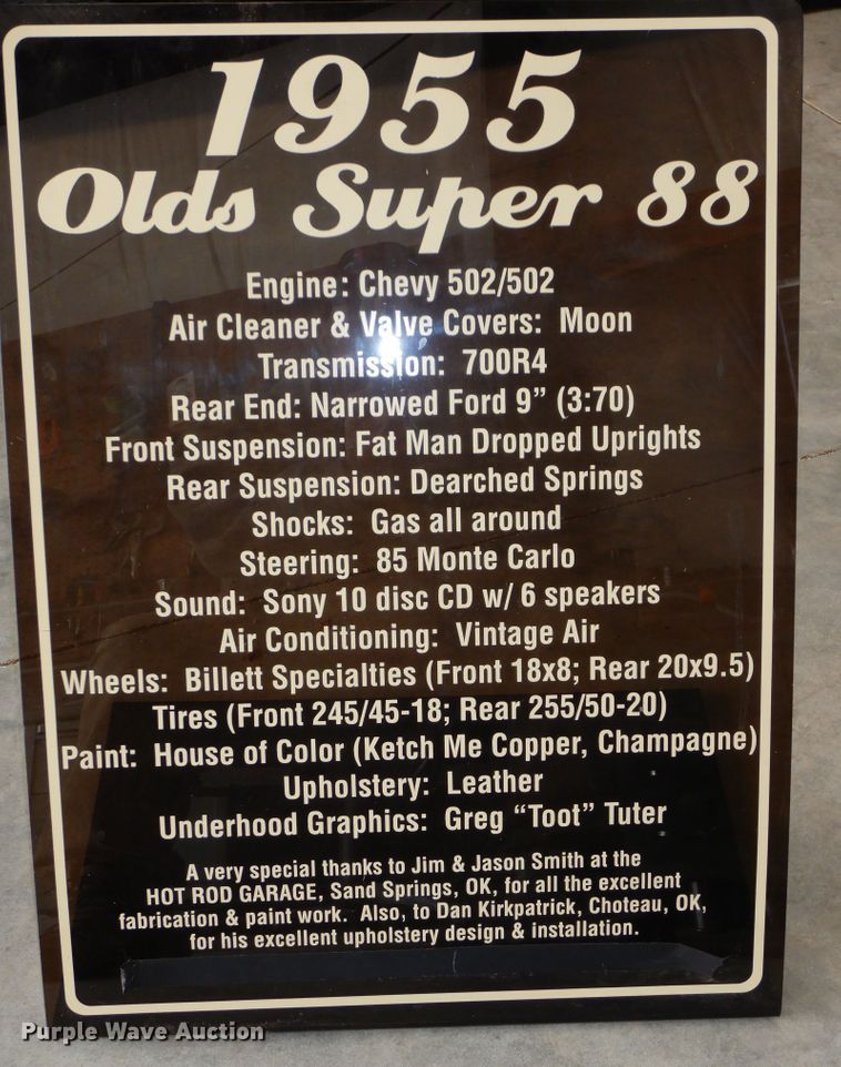 image for item GG9368 1955 Oldsmobile Super 88