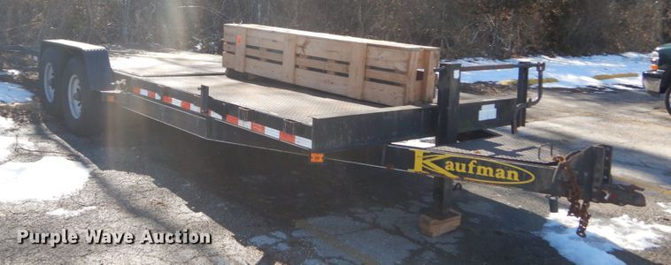 image for item GT9580 2007 Kaufman  tilt deck equipment trailer