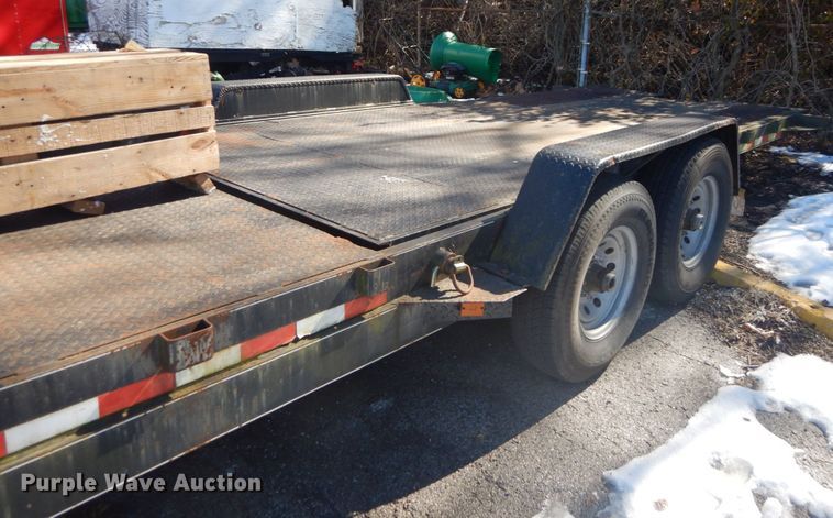 image for item GT9580 2007 Kaufman  tilt deck equipment trailer