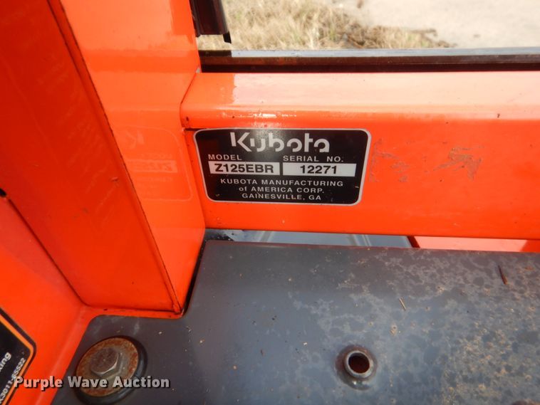 image for item HG9994 Kubota Z125EBR  ZTR lawn mower