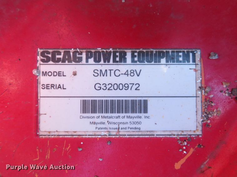 image for item HV9669 Scag Tiger Cat SMTC-48V  ZTR lawn mower