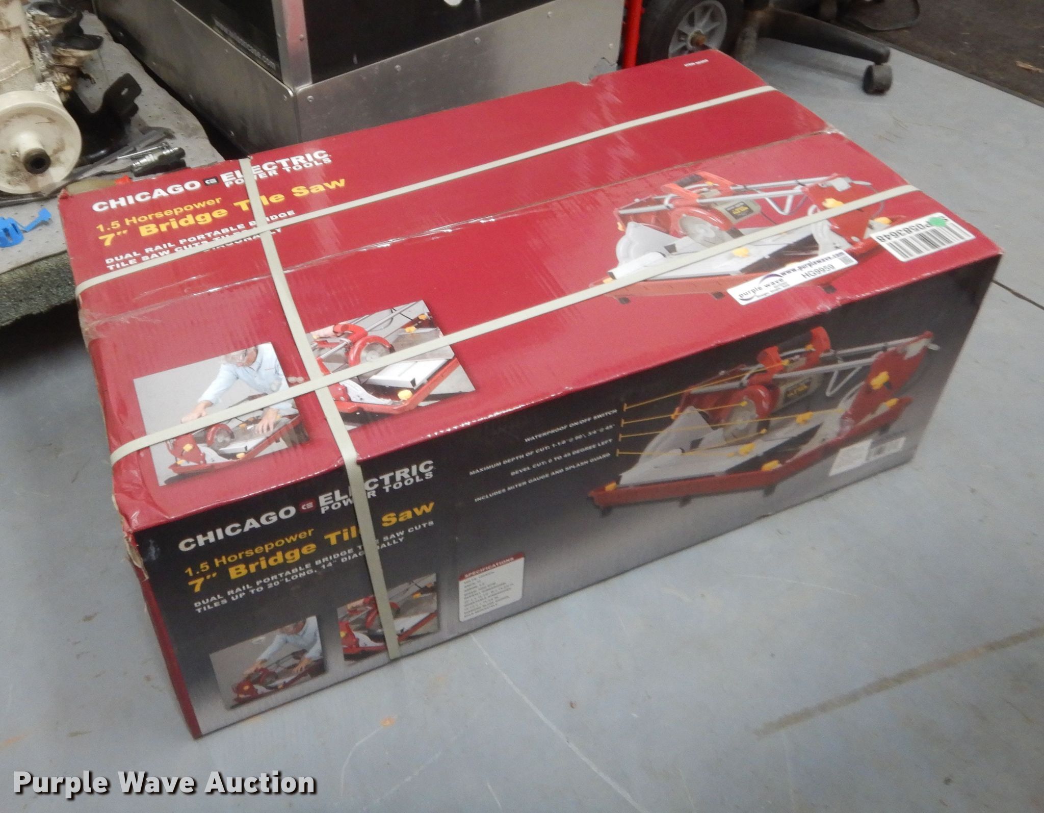 Chicago Electric 7" bridge tile saw in Blanchard, OK Item HG9959 sold
