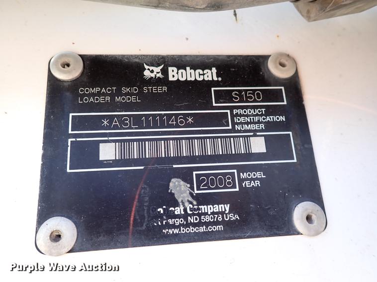 image for item DJ0087 2008 Bobcat S150  skid steer loader