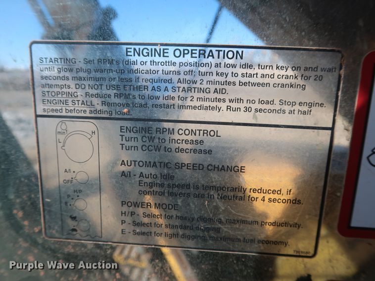 image for item DJ1825 2007 John Deere 450D LC  excavator