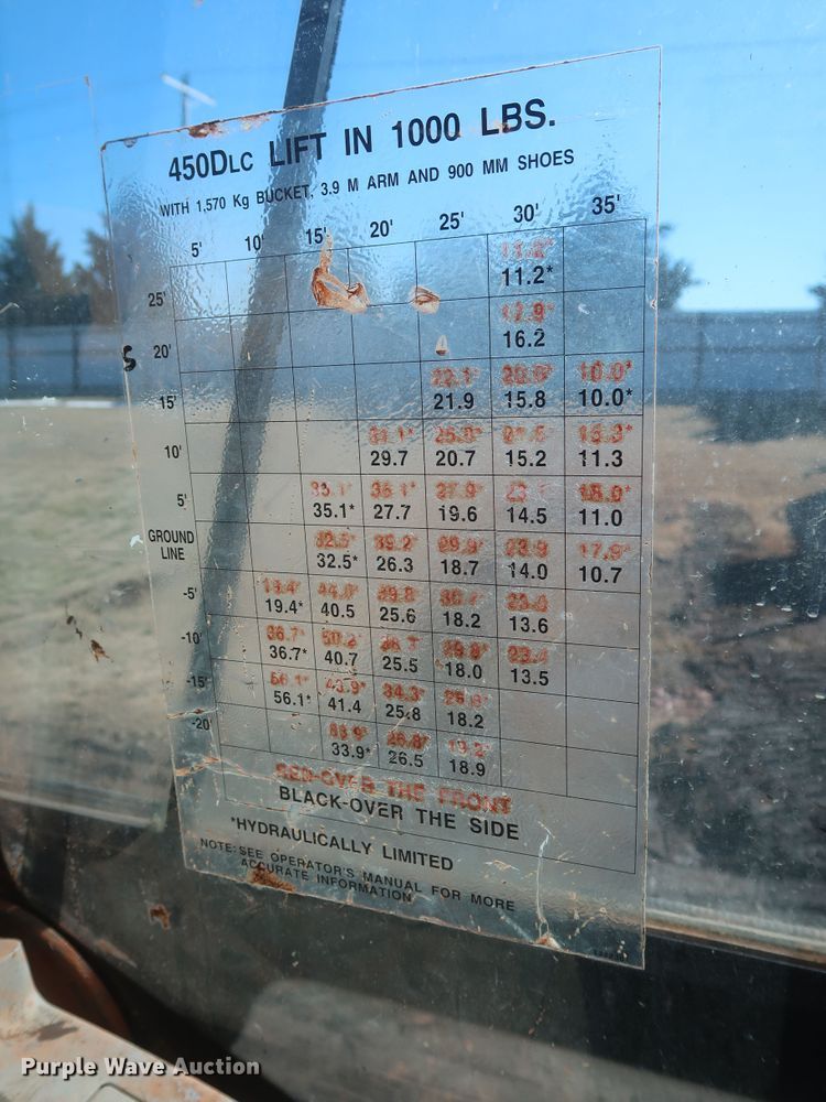 image for item DJ1825 2007 John Deere 450D LC  excavator