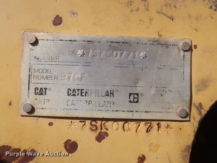 image for item DJ1829 1996 Caterpillar 970F  wheel loader