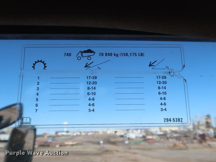 image for item DJ1836 2006 Caterpillar 740  haul truck