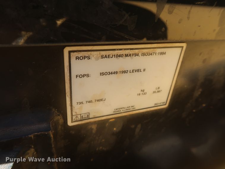 image for item DJ1836 2006 Caterpillar 740  haul truck